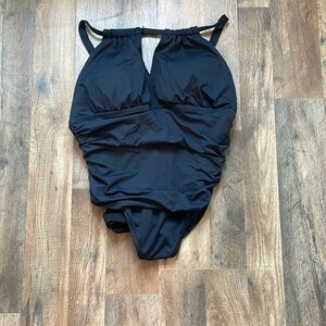 Size 18w Black Ralph Lauren One Piece Bathing Suit
